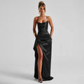Elegant Sexy Slim-fit Pleated Formal Dress