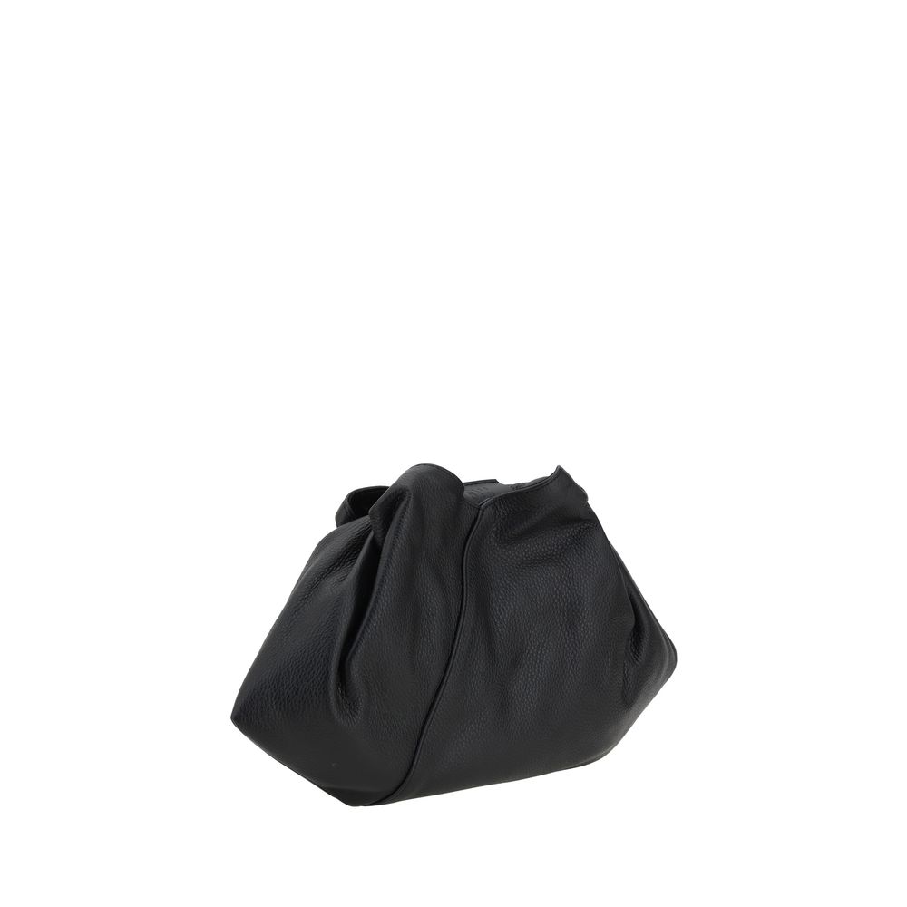 MM6 Black Calf Leather Bos Taurus Handbag