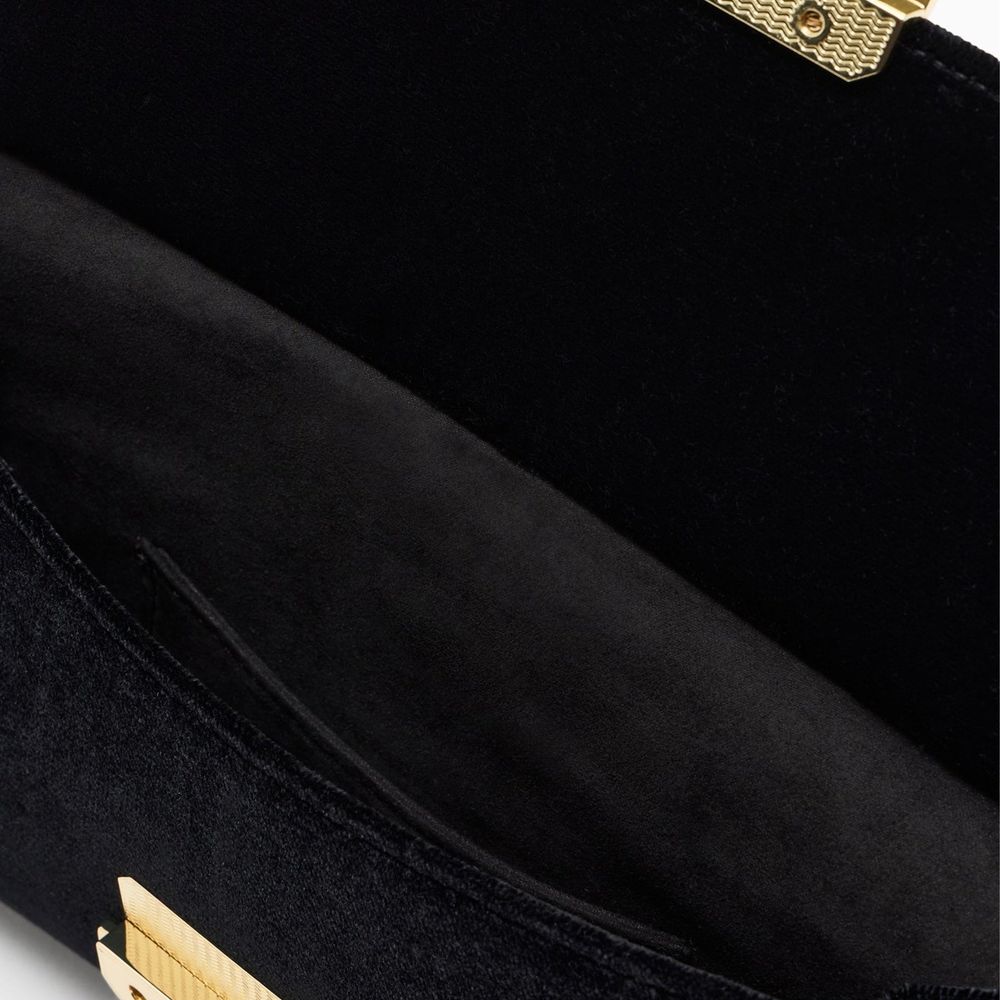 Emporio Armani Black Polyester Clutch Bag