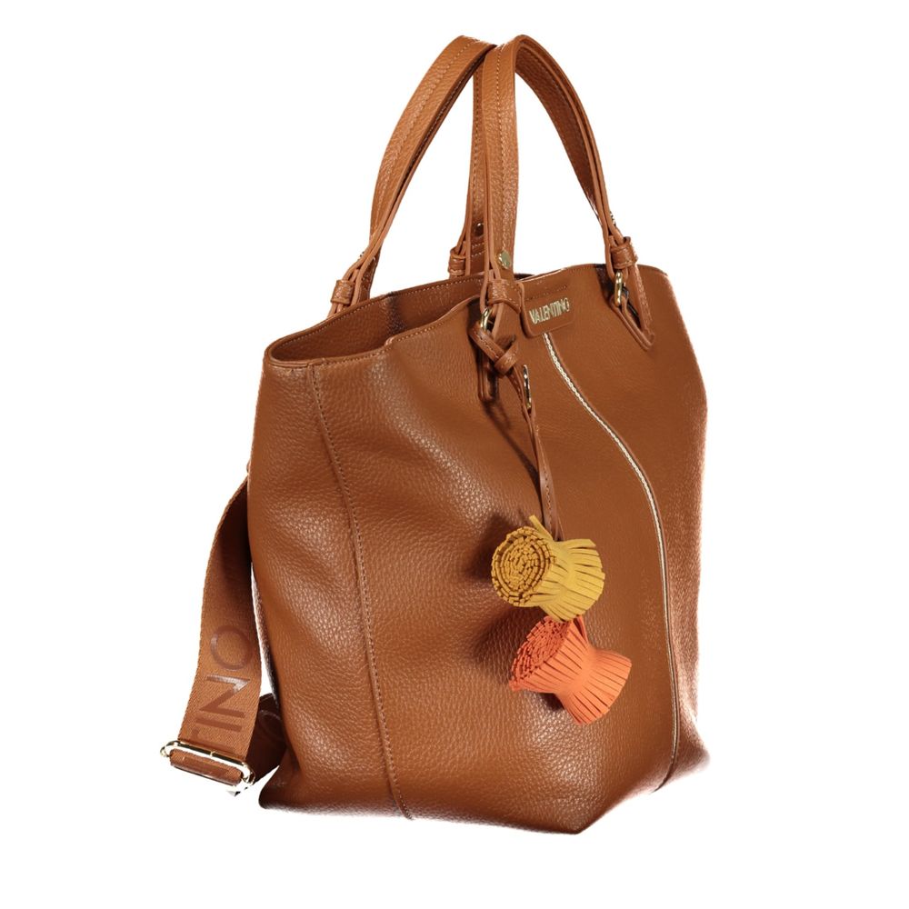 Mario Valentino Brown Polyurethane Woman Bag