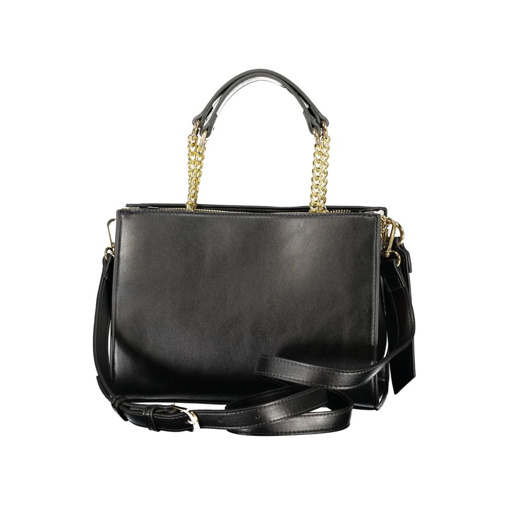 Mario Valentino Black Polyurethane Women's Handbag