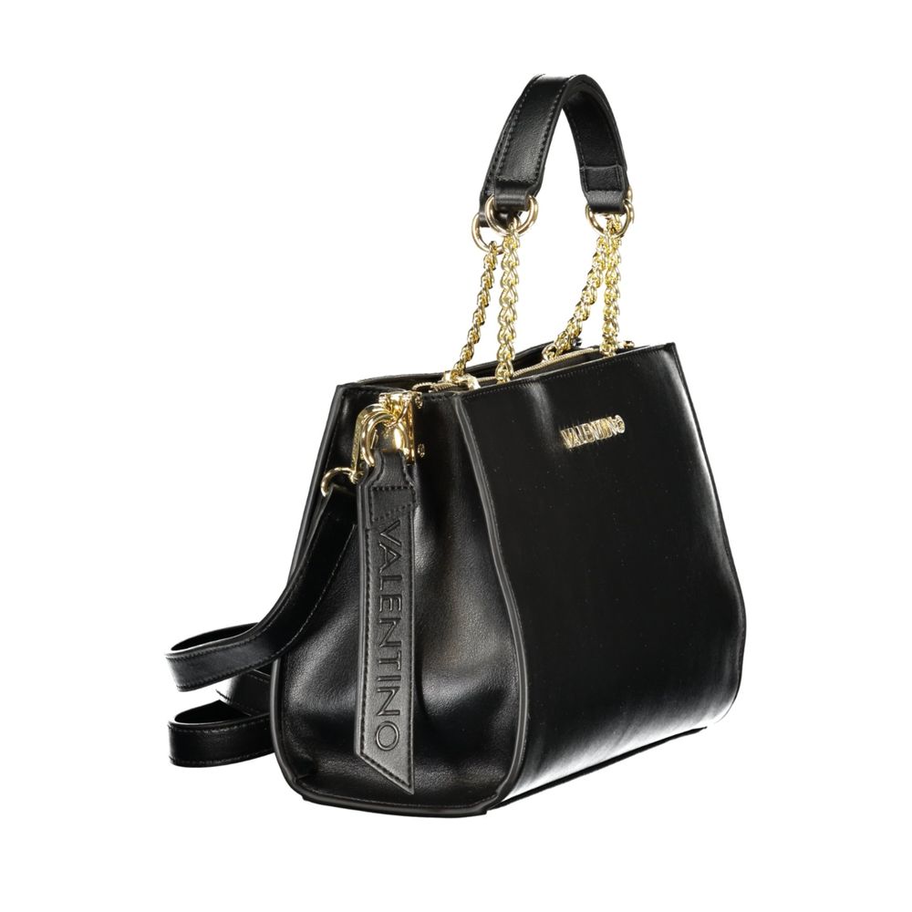 Mario Valentino Black Polyurethane Women's Handbag