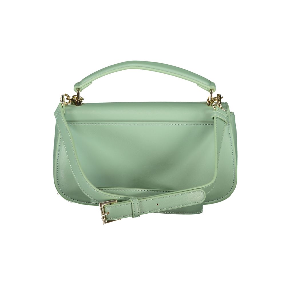 Mario Valentino Verde Polyurethane Women's Bag with Pocket and Compartments