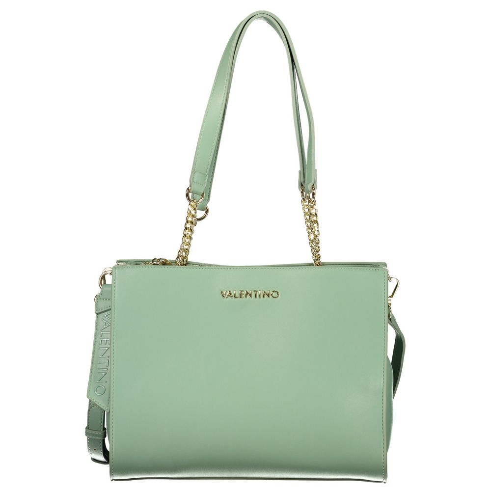 Mario Valentino Verde Poliuretano Women's Bag with Compartments and Pockets