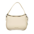 Mario Valentino Beige Polyurethane Women's Bag with Removable Shoulder Strap
