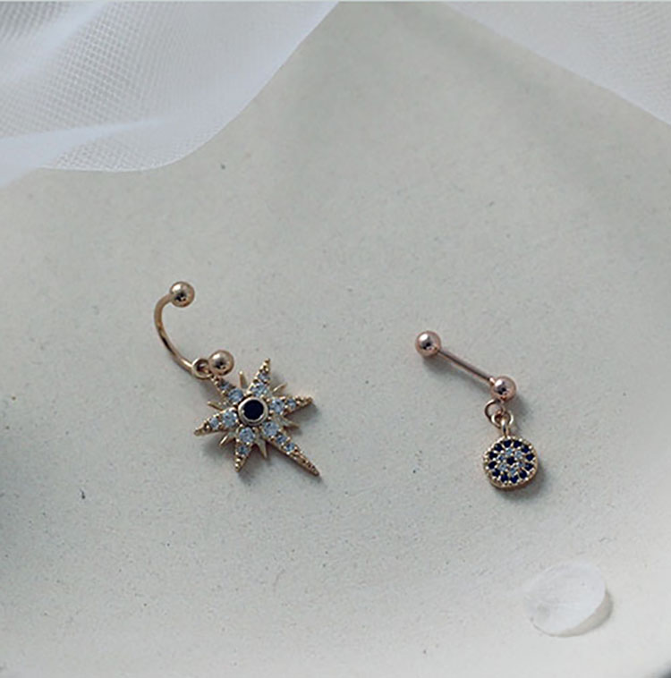 Gold fine needle screw U-shaped ear nail