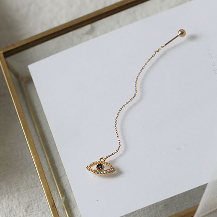 Gold fine needle screw U-shaped ear nail
