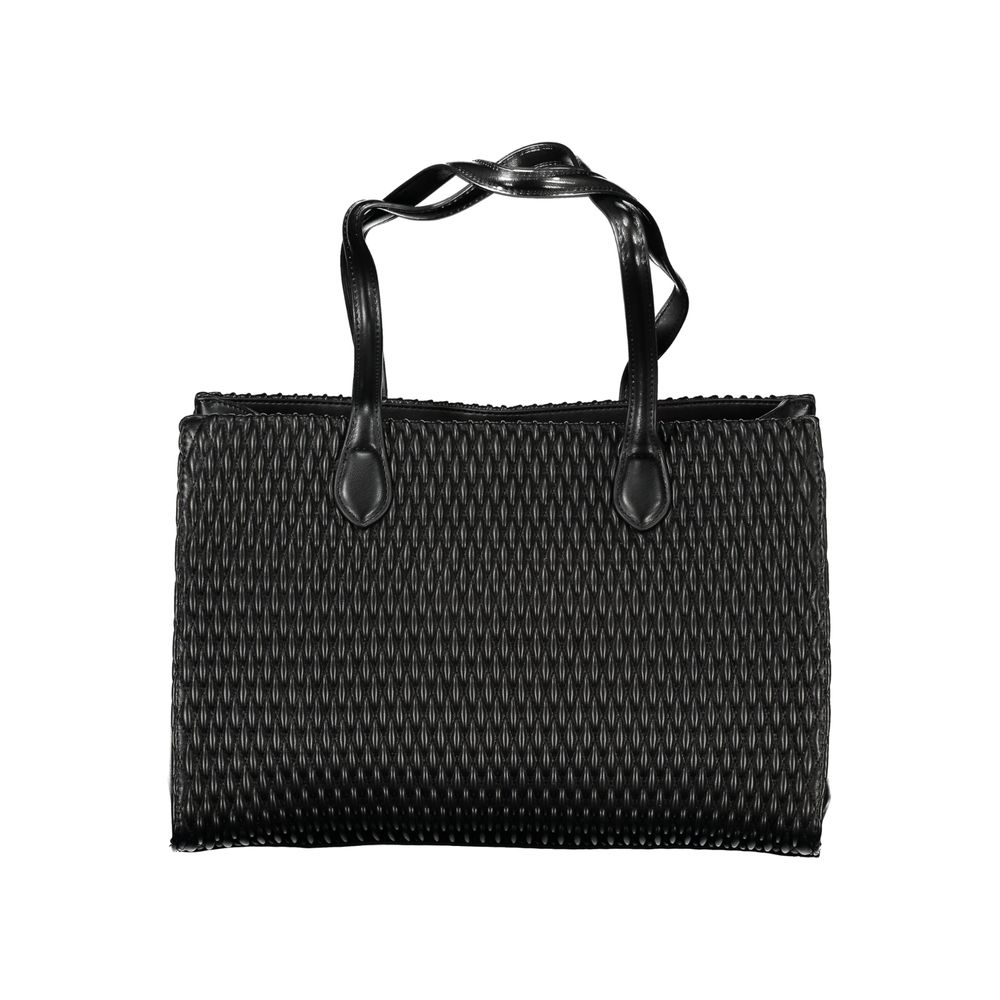 Mario Valentino Black Polyurethane Women Shoulder Bag