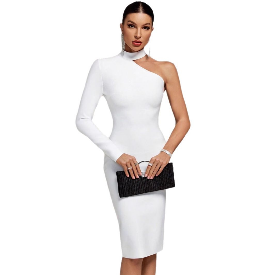 European And American Elegant Sexy White Dress